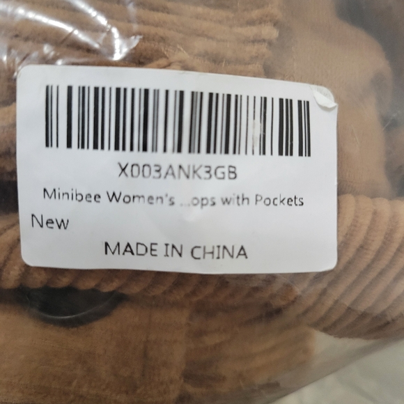 Nwot Minibee Brown Corduroy Jacket/ Shacket - Picture 6 of 9